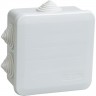 Коробка распаячная IEK КМ41255 для открытой проводки 100х100х50мм IP44 (RAL 7035, 6 гермовводов, защелкивающаяся крышка) - UKOZ11-100-100-050-K41-44