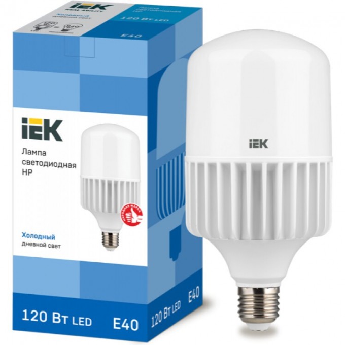 Лампа IEK LED HP 120Вт 230В 6500К E40 LLE-HP-120-230-65-E40